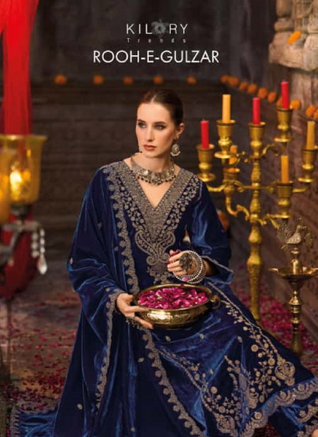 Rooh E Gulzaar By Kilory Velvet Dress Material Wholesale Price In Surat